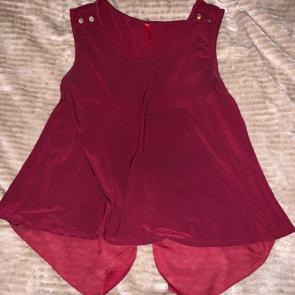 Burgundy blouse